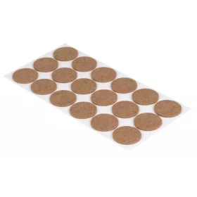 Filc alátétek 35 mm öntapadós barna 18 db
