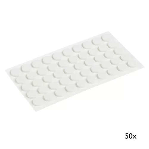 Ajtócsillapító 10 mm átmérőjű öntapadós fehér 50 db.