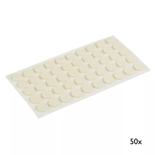 Ajtócsillapító 10 mm átmérőjű öntapadós bézs 50 db.