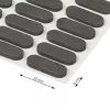 Ajtócsillapító 22x8mm öntapadós fekete 30 db.