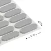 Ajtócsillapító 22x8mm öntapadós szürke 30 db.