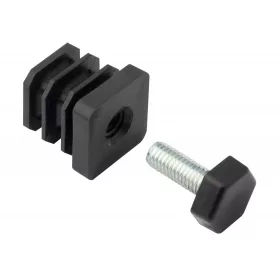 25x25 mm-es dugó M8x20 mm-es csavarral együtt