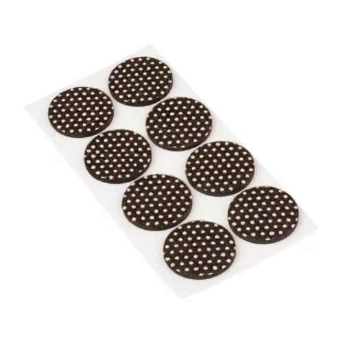 Filc alátétek csúszásgátló pöttyökkel 25 mm öntapadós barna 8 db