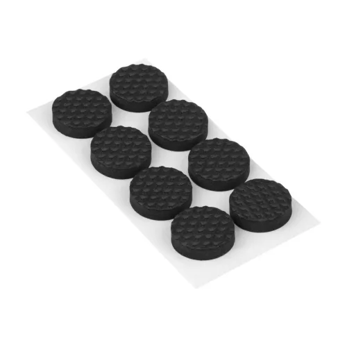 EVA csúszásgátló alátétek 19 mm öntapadós fekete 8 db