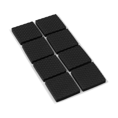 EVA csúszásgátló alátétek 30×30 mm öntapadós fekete 8 db