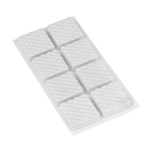 EVA csúszásgátló alátétek 19×19 mm öntapadós fehér 8 db