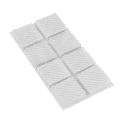 EVA csúszásgátló alátétek 25×25 mm öntapadós fehér 8 db