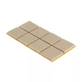 Filc alátétek 25×25 mm öntapadós bézs 8 db