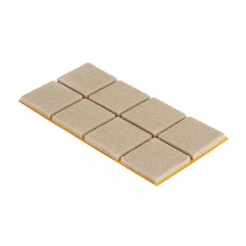 Filc alátétek 28×28 mm öntapadós bézs 8 db