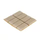 Filc alátétek 20×40 mm öntapadós bézs 8 db