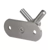 Rozsdamentes acél akasztó 60x33mm dupla