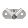 Rozsdamentes acél akasztó 60x33mm dupla