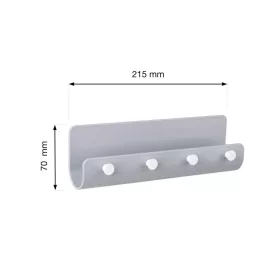 Kulcstartó 215x70mm műanyag szürke