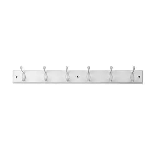Ruhatartó 685x70 mm 6 akasztó fehér MDF+fehér FSCŽ