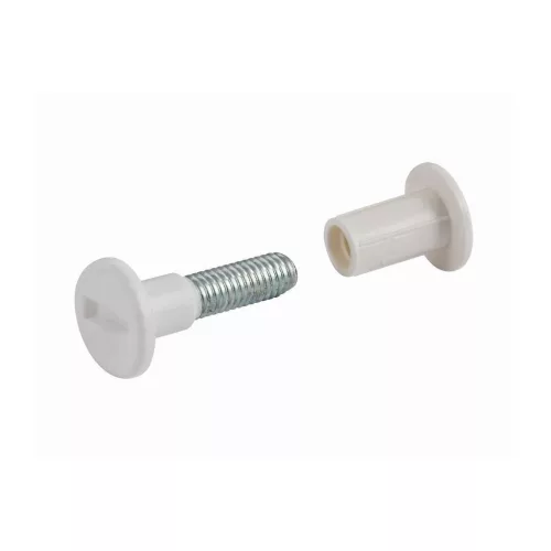 Csatlakozócsavar M6x30-40mm fehér 4 db.