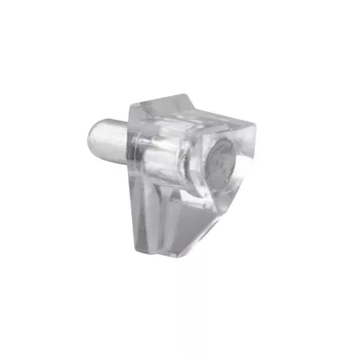 Átlátszó polctartó átmérő 5mm magasság 18mm műanyag 8 db.