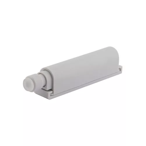 Nyomásra nyitható fogantyú nélküli ajtónyitó rendszer 74x14 mm szürke