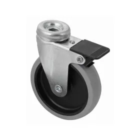   Szerszámkerék középcsavarral kemény padlóhoz forgó fékkel átmérő 100 mm