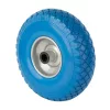Defekttűrő kerék 260 mm átmérőjű csapággyal kék gumi