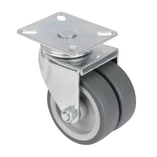 Dupla forgóvillás görgő talppal átmérő 75 mm teherbírás 100 kg