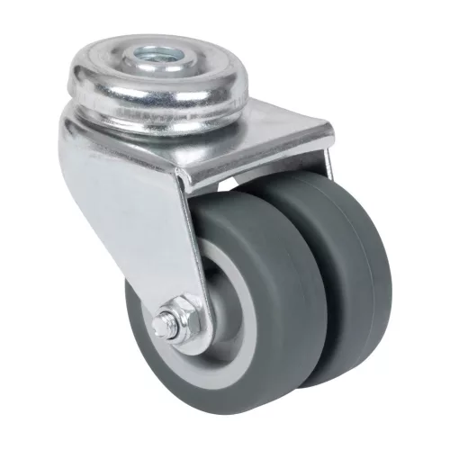 Dupla forgószerkezeti kerék lyukkal átmérő 50 mm teherbírás 70 kg