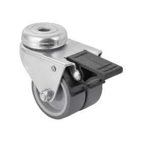   Dupla forgógörgő furattal és fékkel átmérő 50 mm teherbírás 70 kg