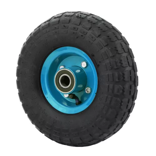 Felfújható kerék átmérő 260 mm tengelyátmérő 20 mm kék teherbírás 100 kg