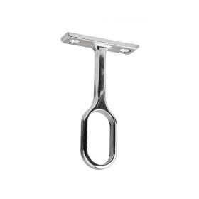   Ovális ruhaakasztó rúdtartó 30x15mm felső rögzítéssel végigfutó króm