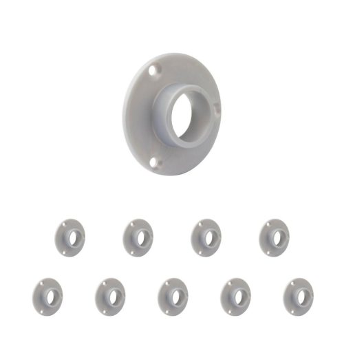 Ruhatartó rúd peremmel 20 mm átmérőjű műanyag alumínium színű