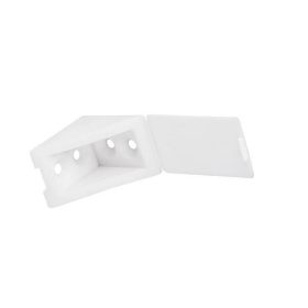 Csatlakozó szögidom 35x35x25mm műanyag fehér