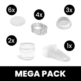 Praktikus dugókészlet falra és padlóra átlátszó