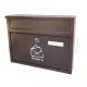 POSTALÁDA 2 BEDOBÓS BRONZ 35*27*7CM MRB,VARIA