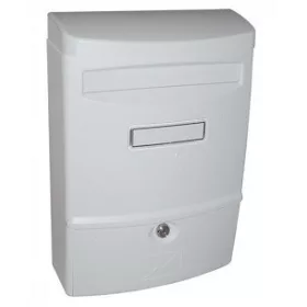POSTALÁDA*MŰANYAG FEHÉR 27*38*11CM PB 17