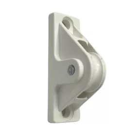 Schnurführung mit Kunststoffrolle Weiß