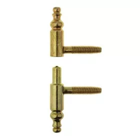   Fensterscharnier zum Einschrauben, 13 mm, dekorativ, Messing, LF 13 Styl