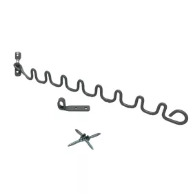 Fensterstütze gewellt, pulverbeschichtet, grau