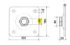 Talplemez M16 Forgásponthoz 80*80Mm 480016