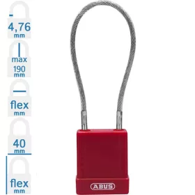 MUNKAVÉDELMI KIZÁRÓ LAKAT 76/40 CAB40 ABUS LOTO