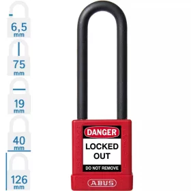 MUNKAVÉDELMI KIZÁRÓ LAKAT 74/40HB75 PIRO ABUS LOTO