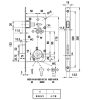 Cil.Bevésőzár 8Cm 50/90Magnet Midi 8-C Elzett Inox