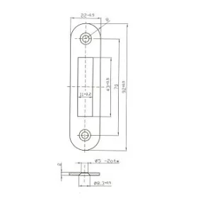 Zárólemez Reteszzárhoz Mp Zb 50
