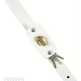 Hevederzár+Cilinder 1300Mm Kétszárnyú Vertex Fehér