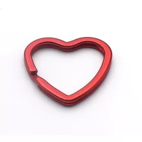 Schlüsselanhänger Herz Rot 30Mm 41-9
