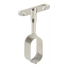 Kleiderstangenhalter Oval mit Stiel Nickel 15541