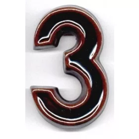 Házszám 3-As 120Mm Kerámia