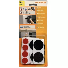   Tépőz.Korong Szett Öntap.Varrható Fek-Vö 12Db/Cs Hyderon