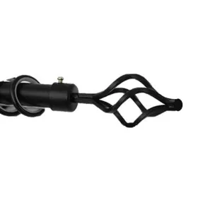 Függönyrúd 1,6-3M Fekete Csavart Végű C080-1-A