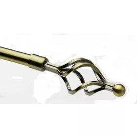 Függönyrúd 1,6-3M Arany Csavart Végű C080-4-A