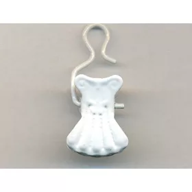 Függönycsipesz 04 Kicsi Fehér 20Db