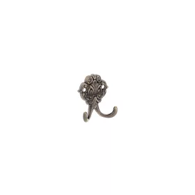   Kleiner Kleiderbügel mit 2 Zinken, Antikgold + Schraube, Orio 36769